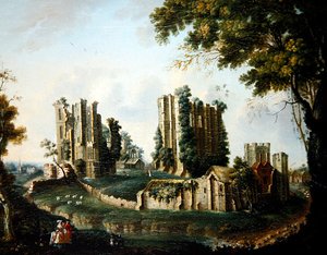 Vue étendue du château de Kenilworth