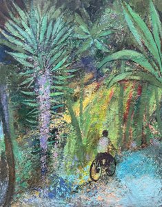 Tropical Spin, 2022-23 (huile sur panneau)