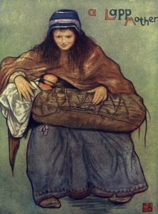 Norvège : Une mère et son enfant lapon - Nico Jungman