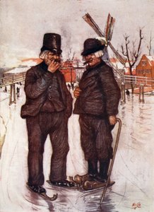 Vieux Hollandais sur des patins, 1904