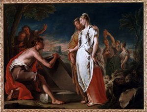 Rencontre de Jacob et Rachel - Nicolò Grassi