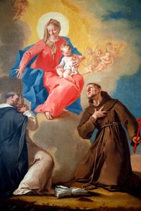 La Galerie Nationale. Notre-Dame du Rosaire avec Saint Dominique et Saint François d