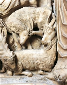 Italie, Toscane, Cathédrale de Sienne, chaire avec la scène de la Nativité