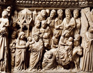 Présentation au Temple et Fuite en Égypte - Nicola Pisano