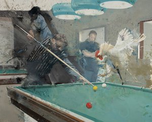 Billard avec coq II