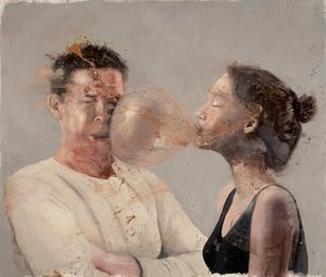 Bulle I (Fille avec un boxeur)