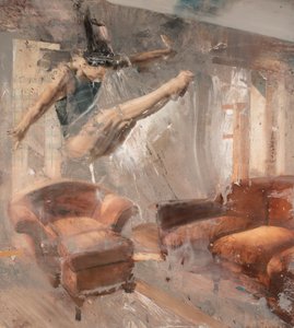 Plongeon dans un canapé