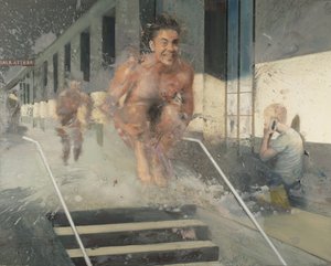 Saut dans la station