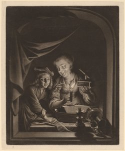 Servante avec une souricière