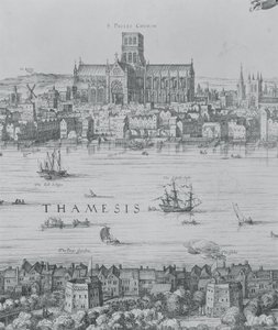 Panorama de Londres et de la Tamise (détail)