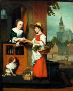 La vendeuse de légumes - Nicolaes Maes