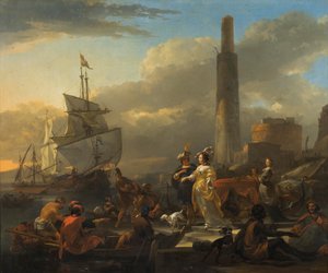 Scène de port, vers 1665
