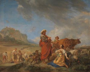 Ruth et Boaz - Nicolaes Pietersz Berchem