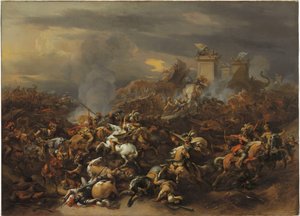 La Bataille entre Alexandre et Porus - Nicolaes Pietersz. Berchem