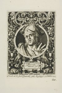 Alexandre le Grand, deuxième planche des Neuf Dignes - Nicolaes de Bruyn