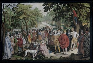 La prédication de Jean-Baptiste sur les rives du Jourdain - Nicolaes de Bruyn