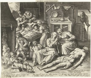 Une maison en deuil - Nicolaes de Bruyn