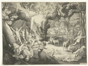 Annonce aux bergers - Nicolaes de Bruyn