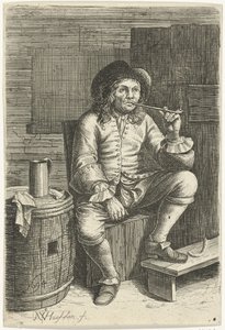 Homme fumant - Nicolaes van Haeften