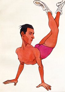 Caricature de Sir Anton Dolin, vers les années 1920 (dessin) - Nicolai (1869 1937) Legat
