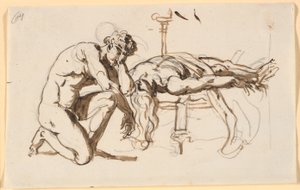 Achille pleurant la mort de Patrocle - Nicolai Abildgaard