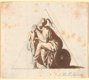 Athéna avec un jeune homme - Nicolai Abildgaard