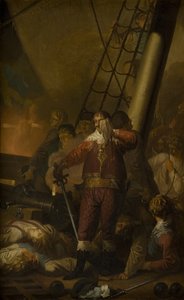 Christian IV à bord de son vaisseau amiral "Le Trinité"