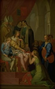 Christian I élevant la province de Holstein au rang de duché en 1460