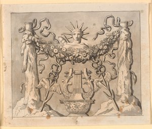 Composition décorative avec les colonnes d