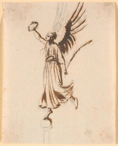 Une Victoire ailée avec une couronne de laurier - Nicolai Abildgaard