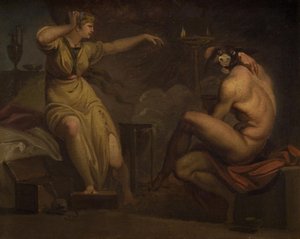 Fotis voit son amant Lucius transformé en âne. Motif tiré de L