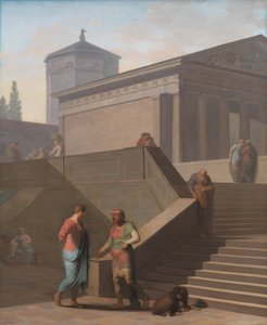 Pamphilius et son serviteur Davus. De l