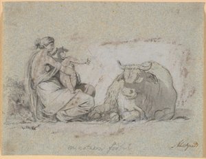Pasiphaé avec le petit Minotaure - Nicolai Abildgaard