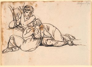 Sappho et la Mytilénienne - Nicolai Abildgaard