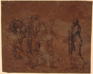 Étude de Simo, Sosie et les esclaves, dans l