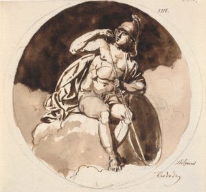 Mardi. Mars teste la pointe de sa lance - Nicolai Abildgaard