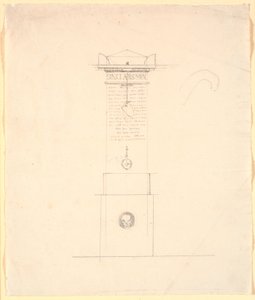 Esquisse pour un monument commémoratif pour Sinclar (Sinclair) - Nicolai Abildgaard
