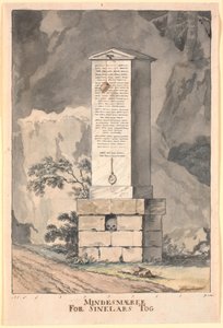 Esquisse pour un monument commémoratif pour Sinclair - Nicolai Abildgaard