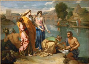 Moïse sauvé des crues du Nil par la fille de Pharaon ...