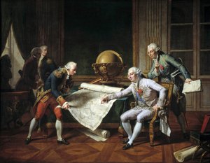 Louis XVI, Roi de France, donnant des instructions à Jean-François Galaup, Comte de La Pérouse