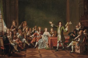 Molière lisant Tartuffe chez Ninon de Lenclos - Nicolas Andre Monsiau