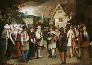 Une procession de mariage à travers une ville - Nicolas Baullery