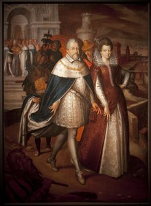 Portrait de François I de Medicis et de sa fille Marie de Medicis