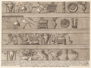 Speculum Romanae Magnificentiae: Instruments sacrificiels basés sur des reliefs anciens