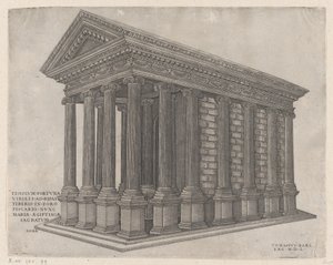 Temple de Fortuna, Rome, 1550