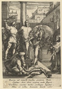 La Flagellation du Christ, de La Passion du Christ, milieu du 17ème siècle