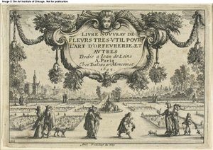 Page de titre, de Livre Nouveau de Fleurs...
