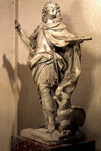 Louis XV de France (1710-74) en Jupiter - Nicolas Coustou