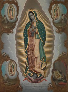 La Vierge de Guadalupe avec les quatre apparitions