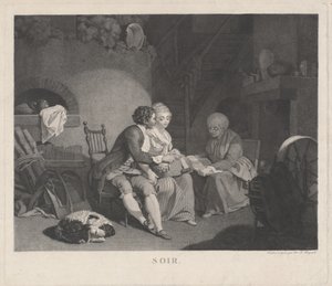 Soir, années 1780 - Nicolas Francois Regnault